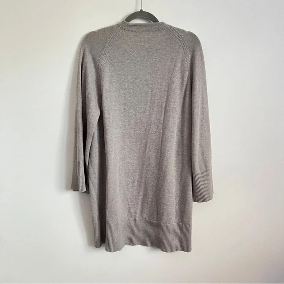 Aritzia Wilfred Free Merino Wool Cotton Open Front Cardigan Neutral Size Small - Picture 6 of 6